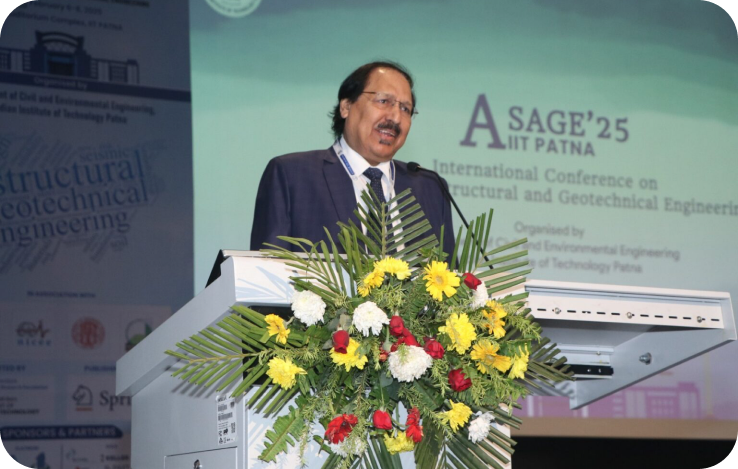 Prof. T.N. Singh at ASAGE'25, IIT Patna